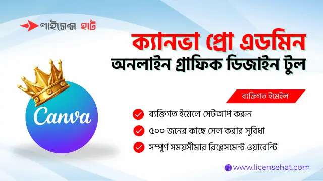 ক্যানভা প্রো এডমিন অনলাইন গ্রাফিক ডিজাইন টুল